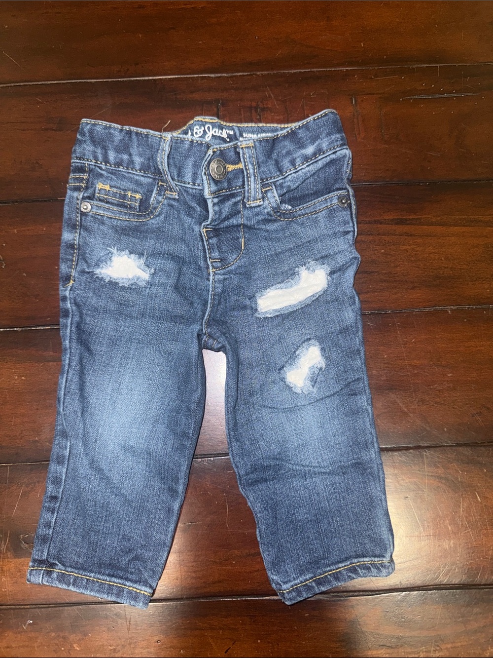 Cat & Jack Distressed Medium Blue Kids Jeans